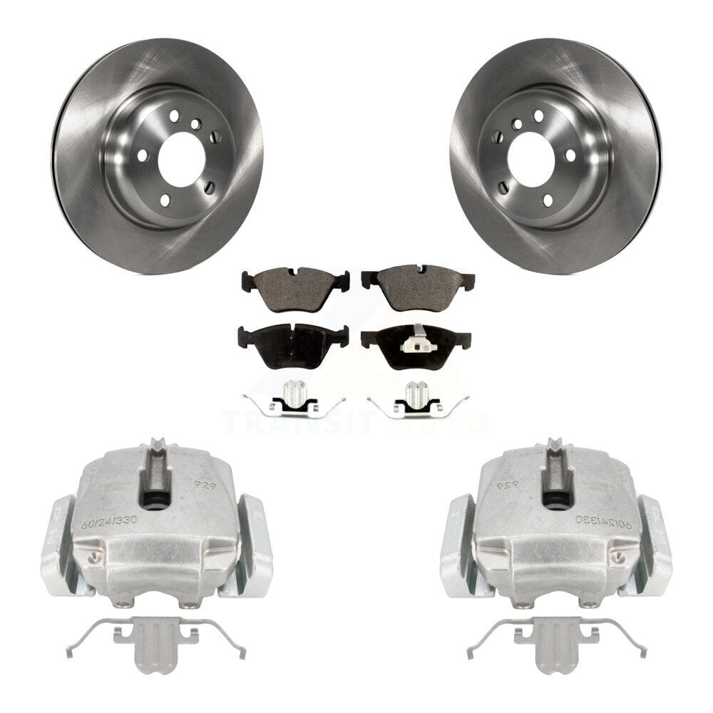 Front Disc Brake Caliper Rotors And Ceramic Pads Kit For BMW 528i xDrive KC8-100385T