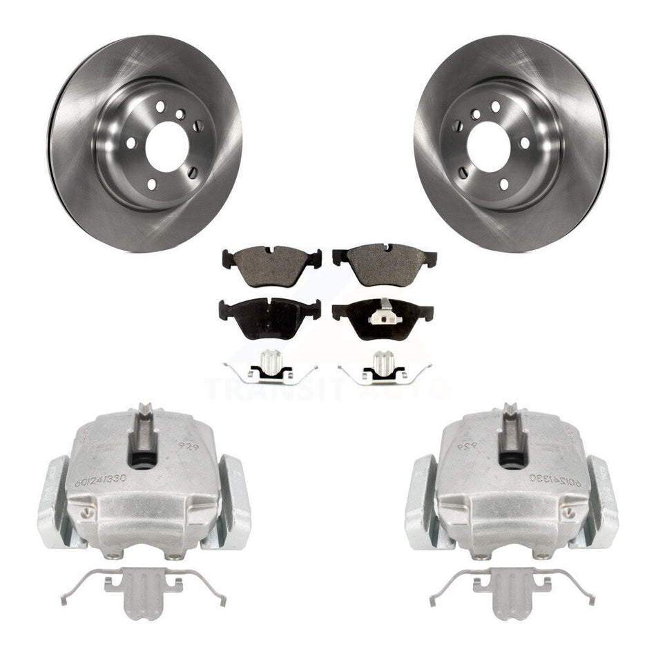 Front Disc Brake Caliper Rotors And Ceramic Pads Kit For BMW 528i xDrive KC8-100385T