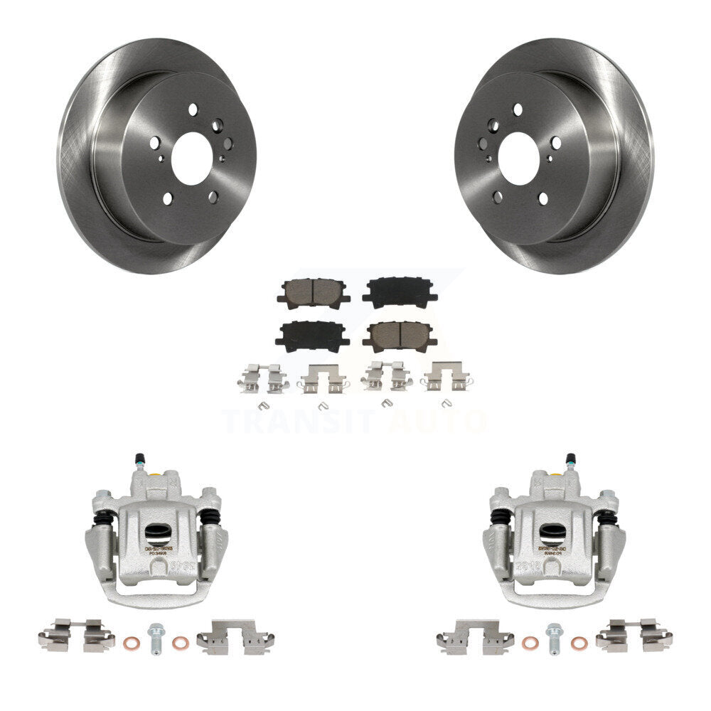 Rear Disc Brake Caliper Rotors And Ceramic Pads Kit For Toyota Highlander KC8-100388C