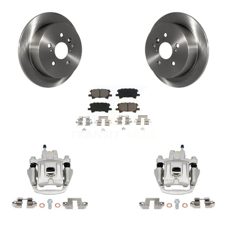 Rear Disc Brake Caliper Rotors And Ceramic Pads Kit For Toyota Highlander KC8-100388C