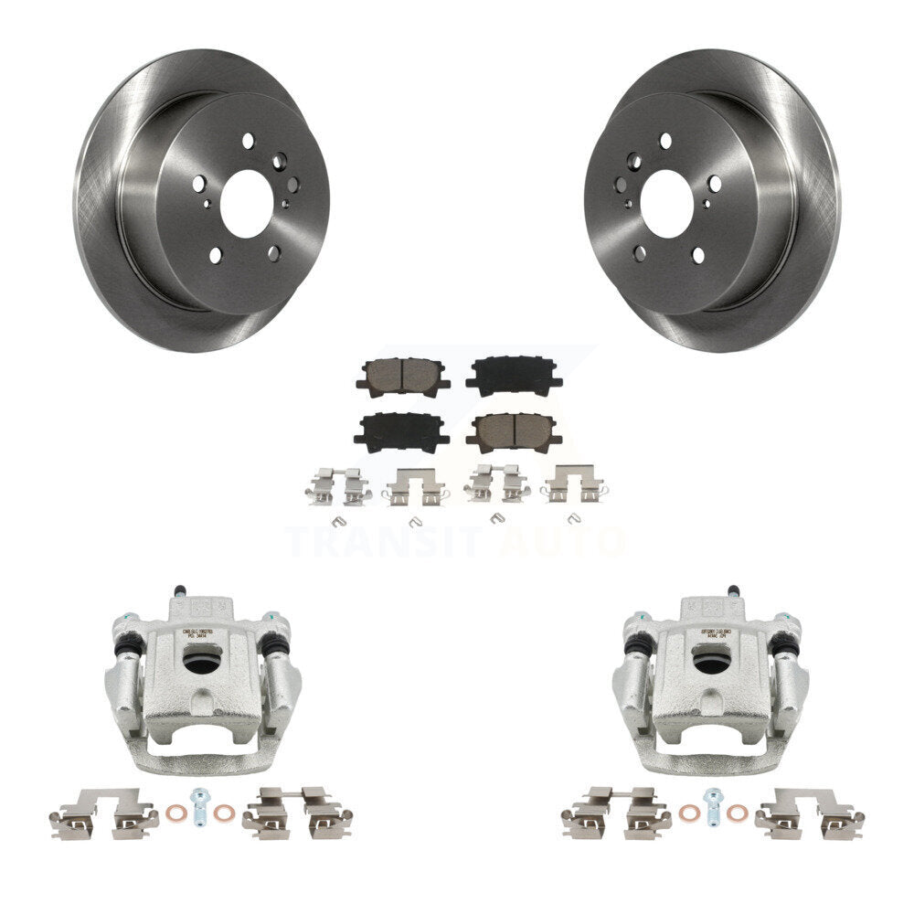 Rear Brake Caliper Rotors Ceramic Pad Kit For Lexus RX350 RX330 Toyota Highlander RX400h KC8-100389C