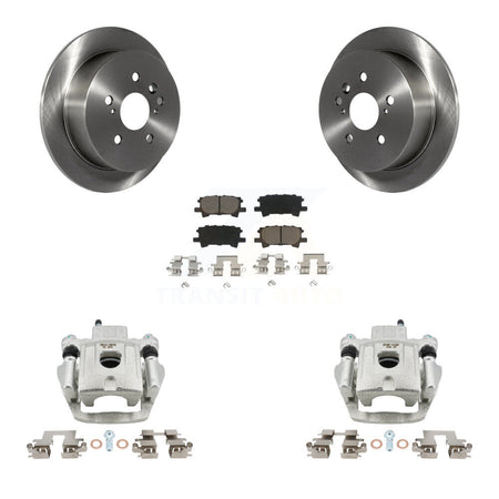 Rear Brake Caliper Rotors Ceramic Pad Kit For Lexus RX350 RX330 Toyota Highlander RX400h KC8-100389C
