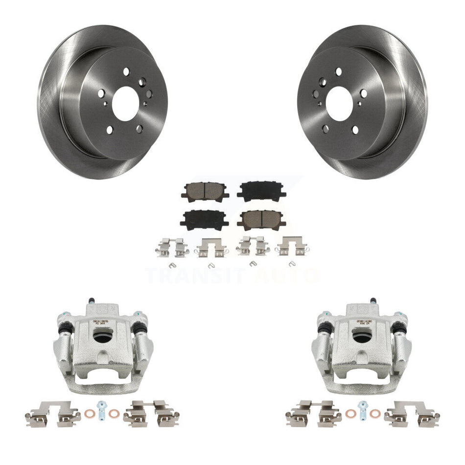 Rear Brake Caliper Rotors Ceramic Pad Kit For Lexus RX350 RX330 Toyota Highlander RX400h KC8-100389C