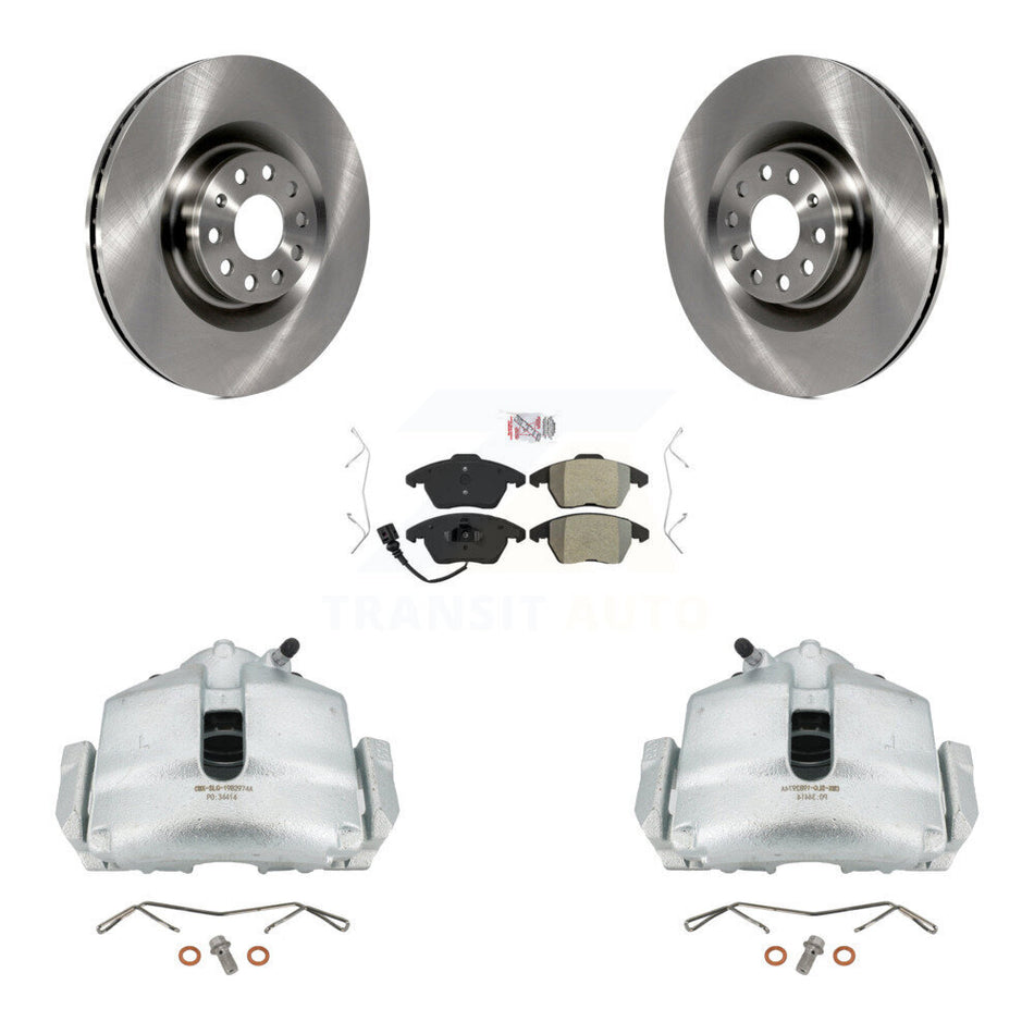 Front Disc Brake Caliper Rotors And Semi-Metallic Pads Kit For Volkswagen CC GTI Audi A3 Quattro KC8-100389N