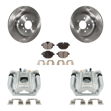 Rear Brake Caliper Rotor & Semi-Metallic Pad Kit For BMW 535i xDrive 528i ActiveHybrid 5 KC8-100389P