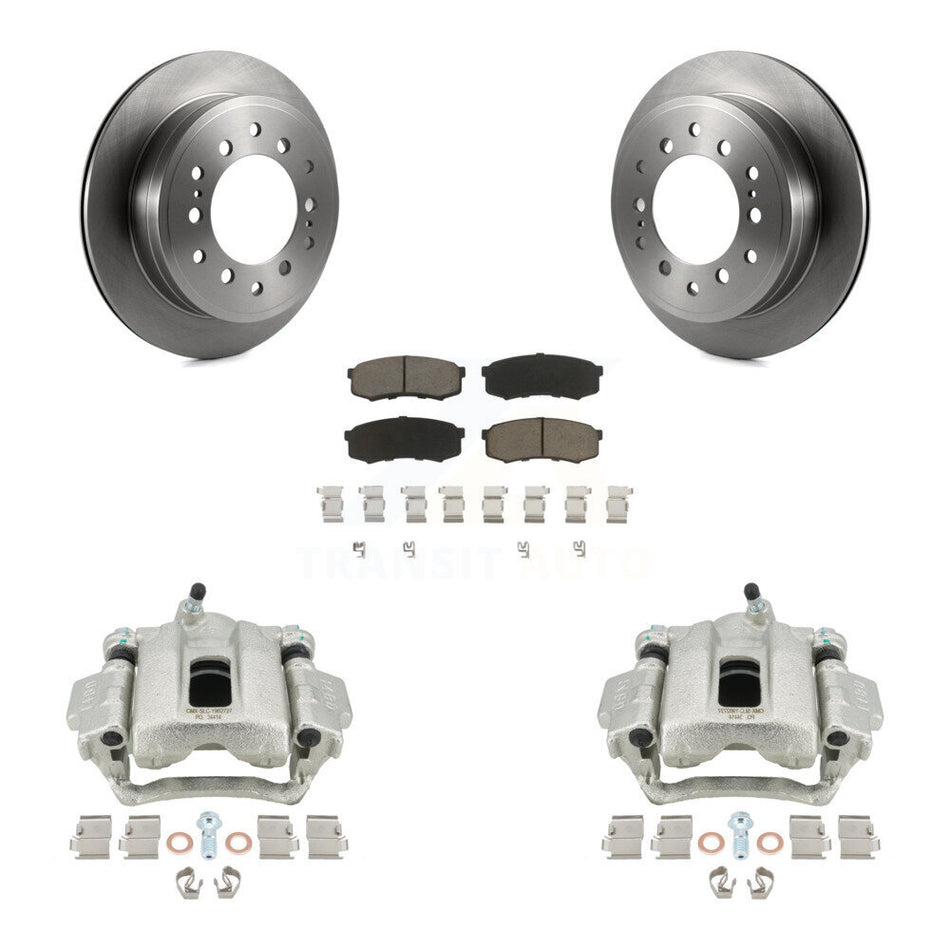 Rear Disc Brake Caliper Rotors And Ceramic Pads Kit For Toyota 4Runner FJ Cruiser KC8-100392C