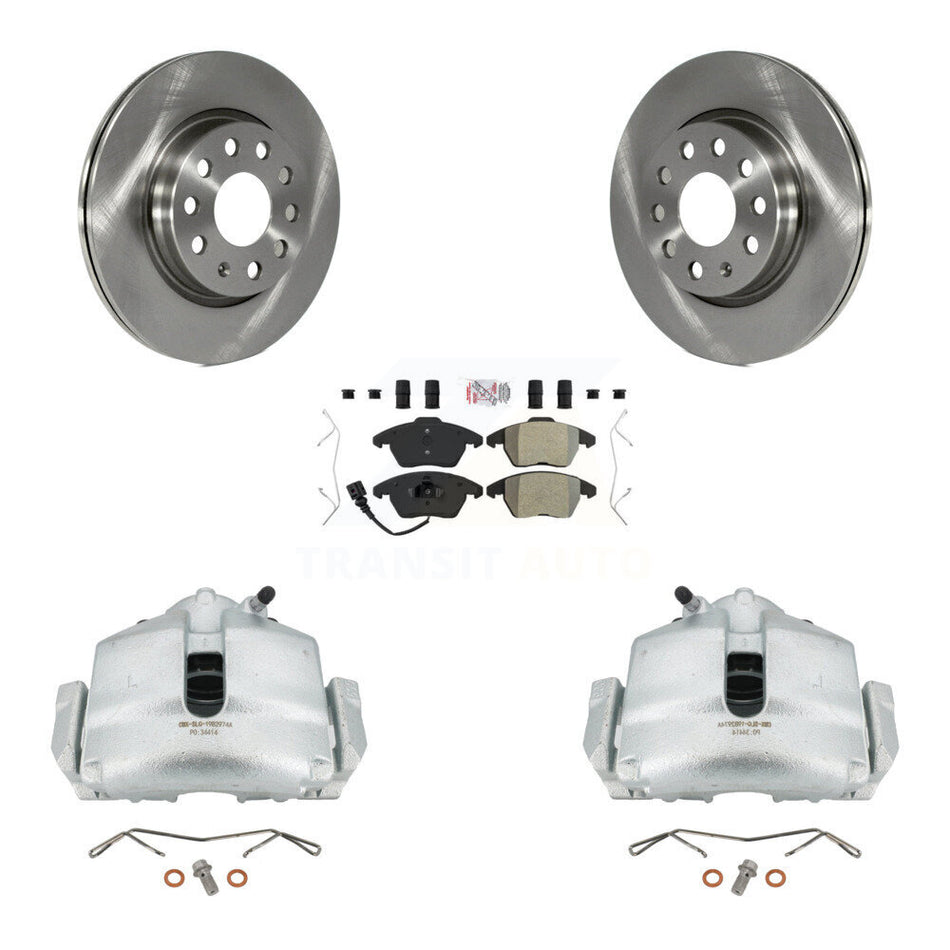 Front Disc Brake Caliper Rotors And Semi-Metallic Pads Kit For Volkswagen GTI Audi A3 Quattro With 280mm Diameter Rotor KC8-100393N