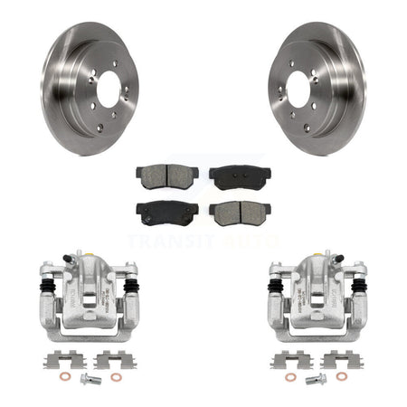 Rear Disc Brake Caliper Rotors And Semi-Metallic Pads Kit For Hyundai Azera KC8-100394S
