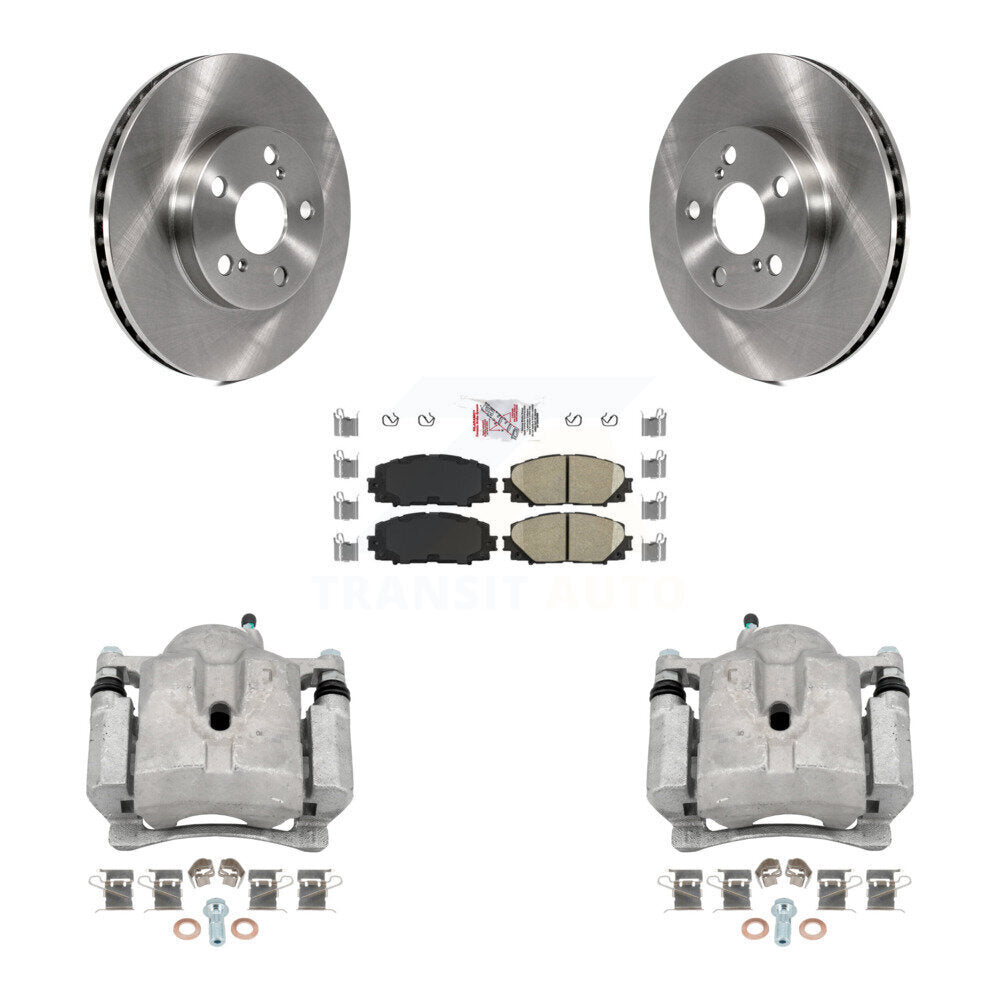 Front Disc Brake Caliper Rotor And Ceramic Pad Kit For Toyota Prius Lexus CT200h Plug-In KC8-100400N