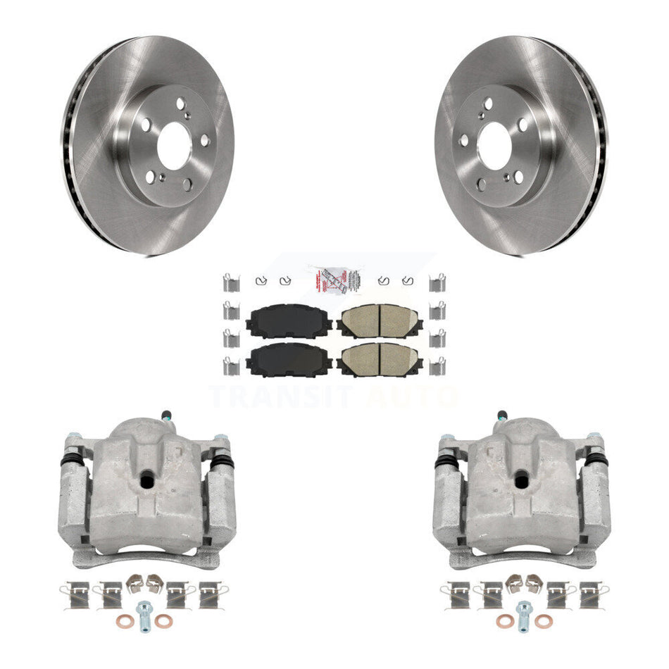 Front Disc Brake Caliper Rotor And Ceramic Pad Kit For Toyota Prius Lexus CT200h Plug-In KC8-100400N