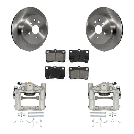 Rear Disc Brake Caliper Rotors And Semi-Metallic Pads Kit For Lexus IS250 GS300 KC8-100400S