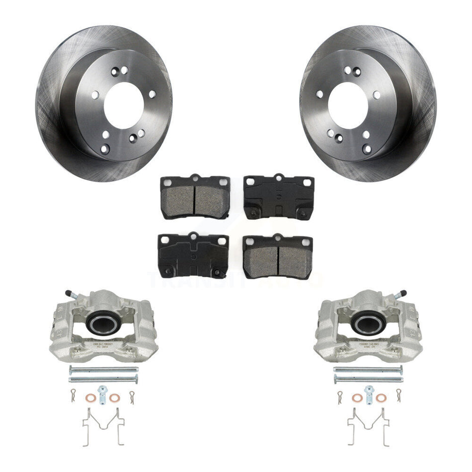 Rear Disc Brake Caliper Rotors And Semi-Metallic Pads Kit For Lexus IS250 KC8-100401S