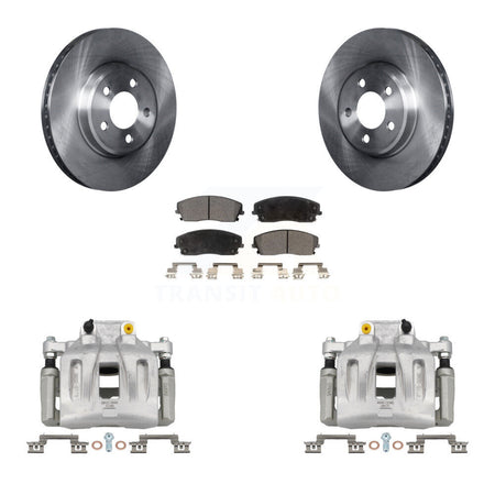 Front Disc Brake Caliper Rotor Ceramic Pad Kit For Dodge Chrysler 300 Charger Challenger KC8-100401T