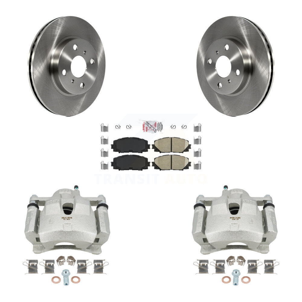 Front Disc Brake Caliper Rotors And Ceramic Pads Kit For Toyota Yaris KC8-100402N