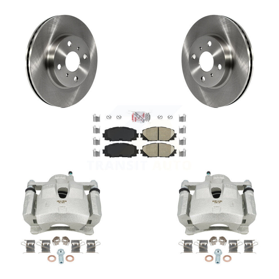 Front Disc Brake Caliper Rotors And Ceramic Pads Kit For Toyota Yaris KC8-100402N
