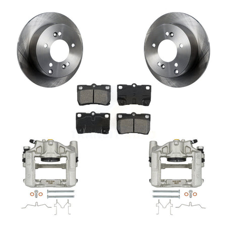 Rear Brake Caliper Rotor And Semi-Metallic Pad Kit For Lexus IS250 With Sport Suspension KC8-100402S