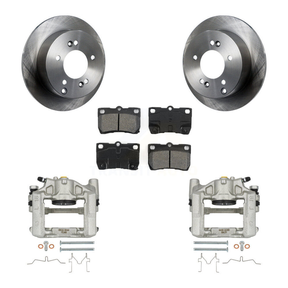 Rear Brake Caliper Rotor And Semi-Metallic Pad Kit For Lexus IS250 With Sport Suspension KC8-100402S
