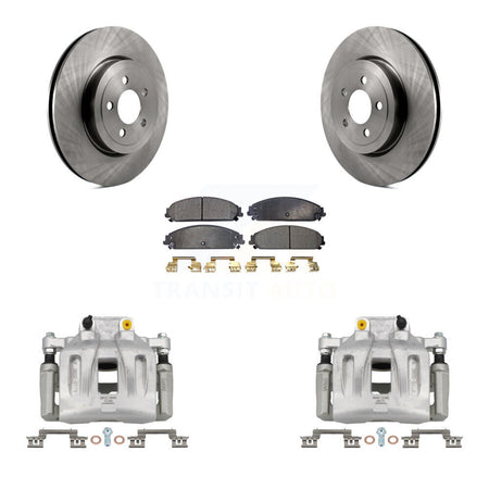 Front Disc Brake Caliper Rotor And Ceramic Pad Kit For Chrysler 300 Dodge Charger Magnum KC8-100402T