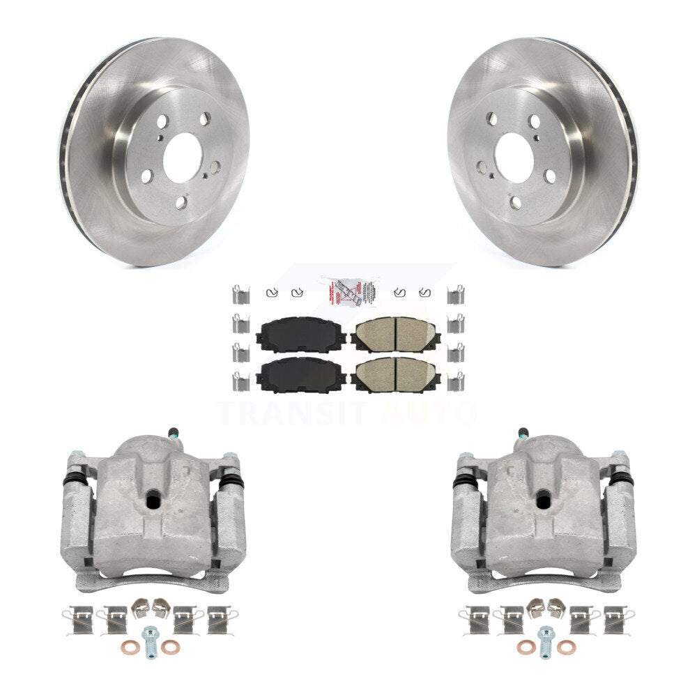 Front Disc Brake Caliper Rotors And Ceramic Pads Kit For Toyota Corolla Prius Prime KC8-100403N