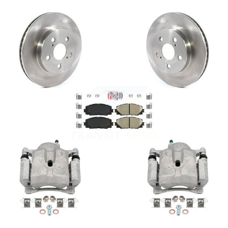 Front Disc Brake Caliper Rotors And Ceramic Pads Kit For Toyota Corolla Prius Prime KC8-100403N
