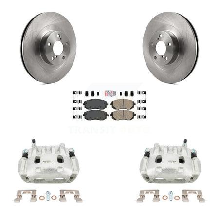 Front Brake Caliper Rotor And Ceramic Pad Kit For Subaru Forester Impreza Outback Legacy KC8-100408N