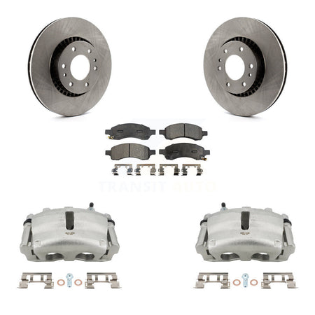 Front Brake Caliper Rotor And Ceramic Pad Kit For Chevrolet Trailblazer GMC Envoy XL EXT KC8-100409T