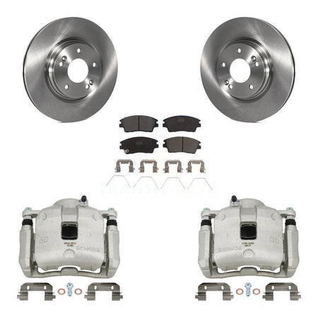 Front Disc Brake Caliper Rotors And Ceramic Pads Kit For Hyundai Tucson Kia Sportage KC8-100411T