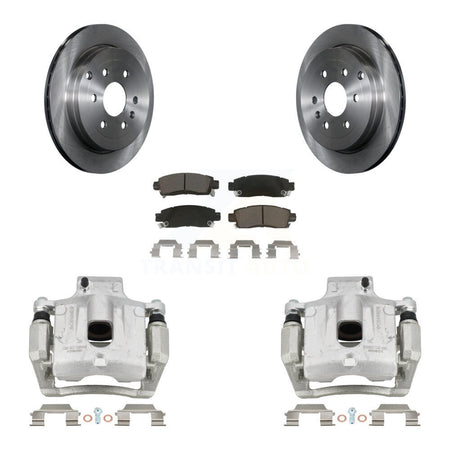 Rear Brake Caliper Rotor Ceramic Pad Kit For GMC Acadia Buick Enclave Chevrolet Traverse KC8-100412C