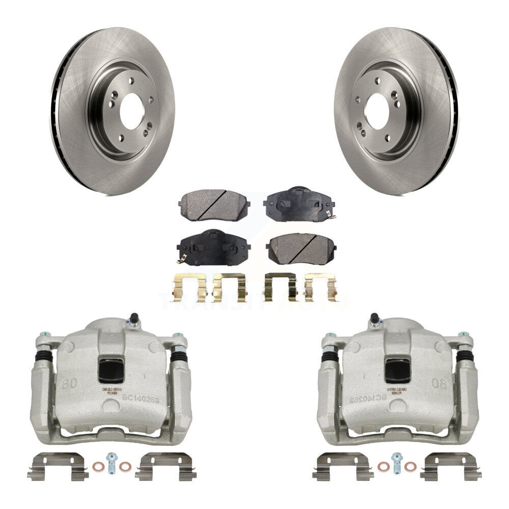 Front Brake Caliper Rotors Ceramic Pad Kit For Hyundai Tucson FUEL CELL EV (FCEV) engine KC8-100412T