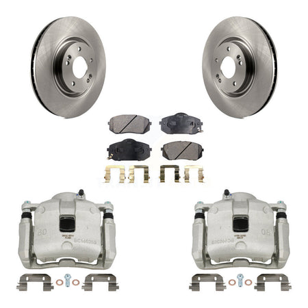 Front Brake Caliper Rotors Ceramic Pad Kit For Hyundai Tucson FUEL CELL EV (FCEV) engine KC8-100412T