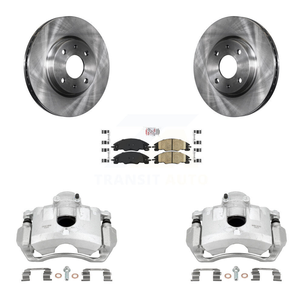 Front Disc Brake Caliper Rotors And Ceramic Pads Kit For Ford Focus KC8-100413N