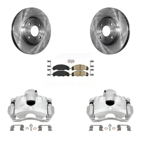 Front Disc Brake Caliper Rotors And Ceramic Pads Kit For Ford Focus KC8-100413N