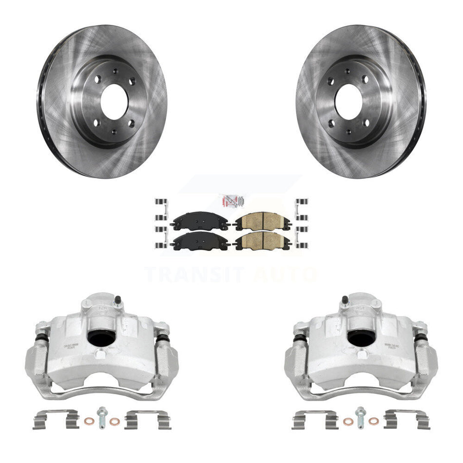 Front Disc Brake Caliper Rotors And Ceramic Pads Kit For Ford Focus KC8-100413N
