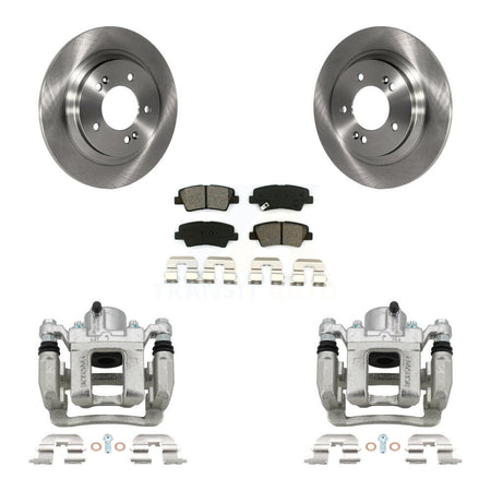 Rear Disc Brake Caliper Rotors And Semi-Metallic Pads Kit For Hyundai Sonata KC8-100413S