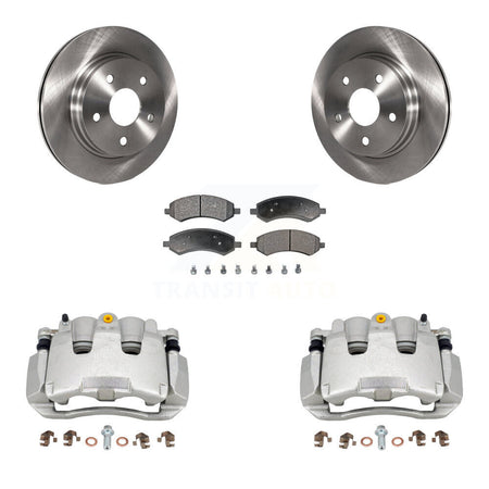 Front Disc Brake Caliper Rotors And Ceramic Pads Kit For Ram 1500 Classic Dodge KC8-100413T