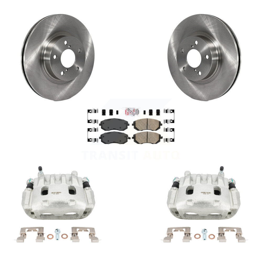 Front Disc Brake Caliper Rotors And Ceramic Pads Kit For Subaru Legacy KC8-100416N