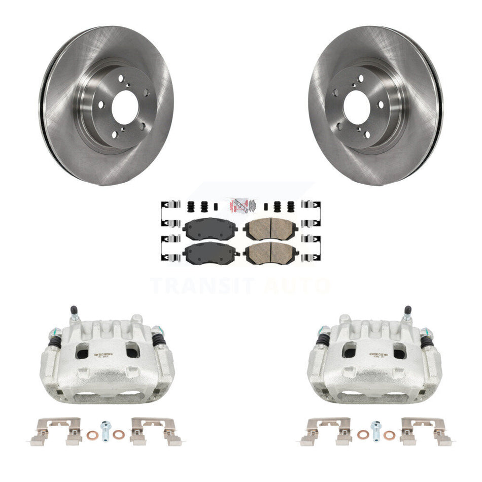 Front Disc Brake Caliper Rotors And Ceramic Pads Kit For Subaru Legacy KC8-100416N