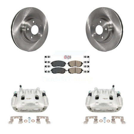Front Disc Brake Caliper Rotors And Ceramic Pads Kit For Subaru Legacy KC8-100418N