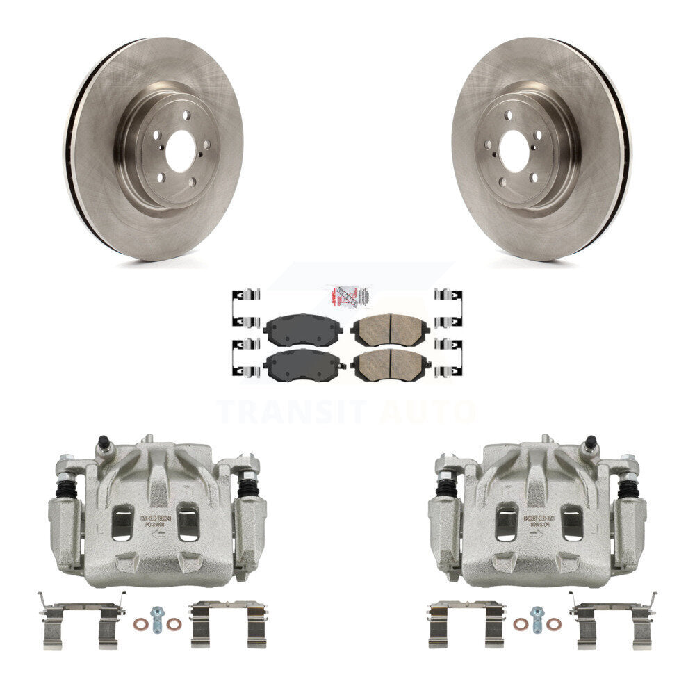 Front Disc Brake Caliper Rotors And Ceramic Pads Kit For Subaru Legacy KC8-100419N