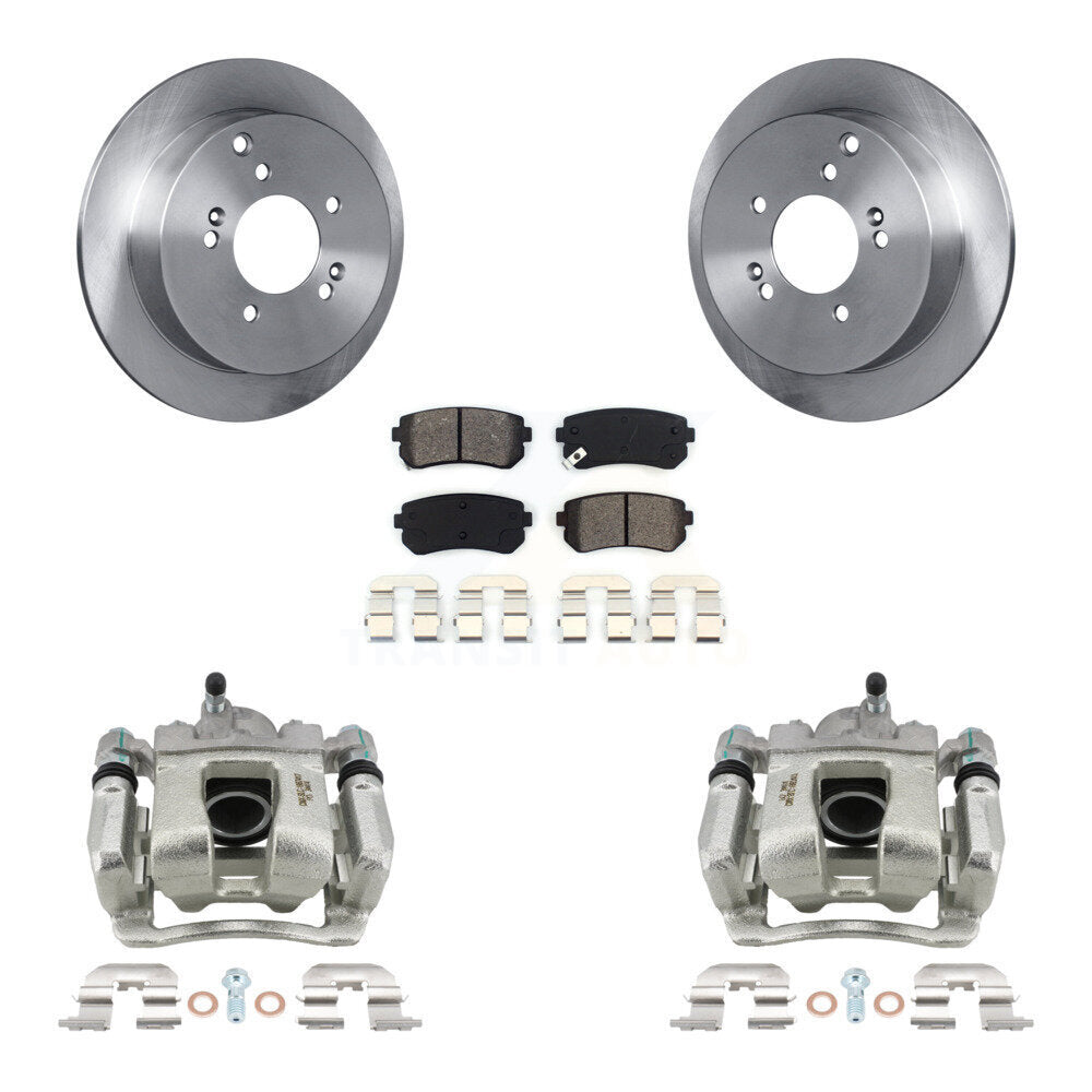 Rear Brake Caliper Rotor & Semi-Metallic Pad Kit For 2016 Kia Sportage AWD From 12 10 15 KC8-100419S