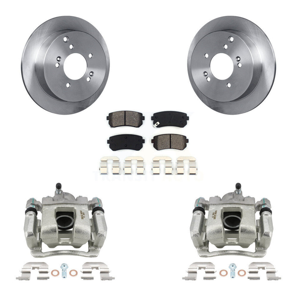 Rear Brake Caliper Rotor & Semi-Metallic Pad Kit For 2016 Kia Sportage AWD From 12 10 15 KC8-100419S