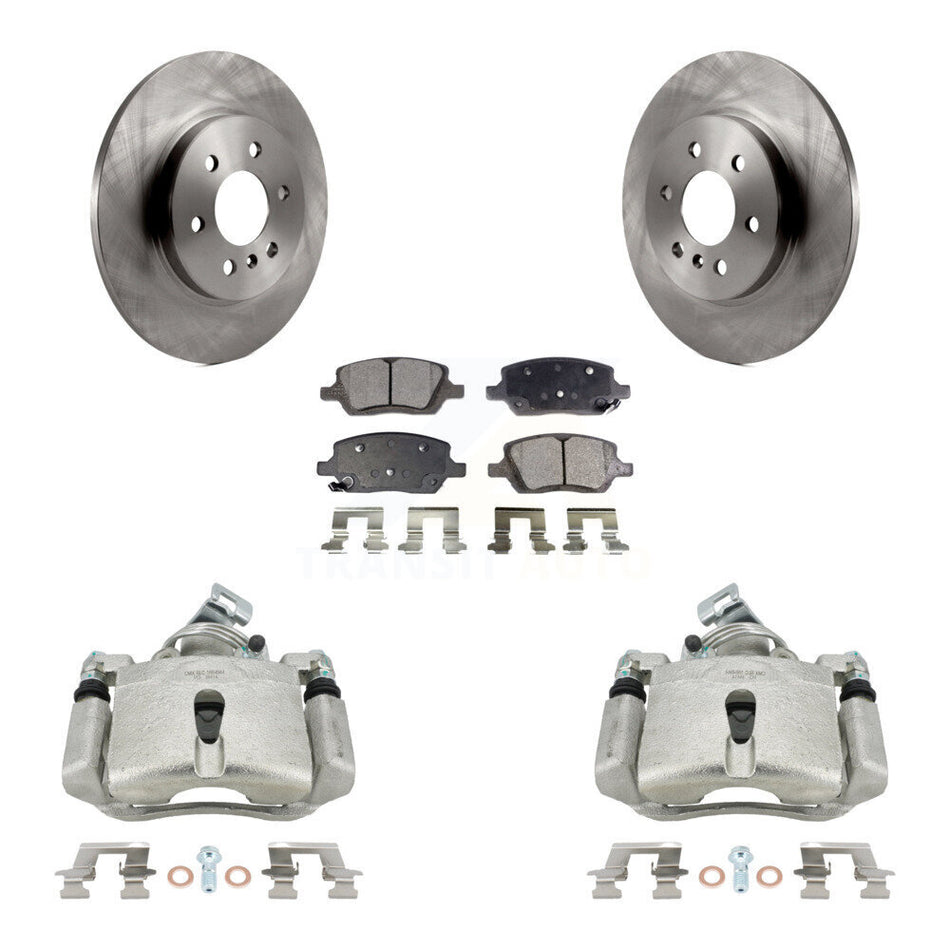 Rear Disc Brake Caliper Rotors And Semi-Metallic Pads Kit For Chevrolet Uplander Buick Terraza Pontiac Montana Saturn Relay KC8-100420P