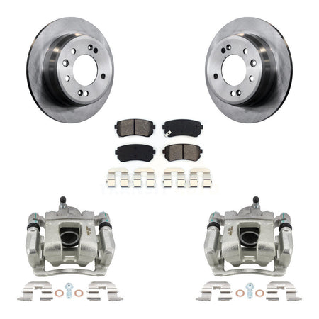 Rear Brake Caliper Rotor & Semi-Metallic Pad Kit For 2016 Kia Sportage FWD From 12 10 15 KC8-100420S