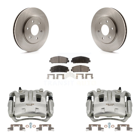 Front Disc Brake Caliper Rotors And Ceramic Pads Kit For Suzuki Equator KC8-100422T