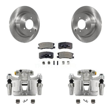 Rear Disc Brake Caliper Rotors And Semi-Metallic Pads Kit For Mitsubishi Outlander KC8-100431P
