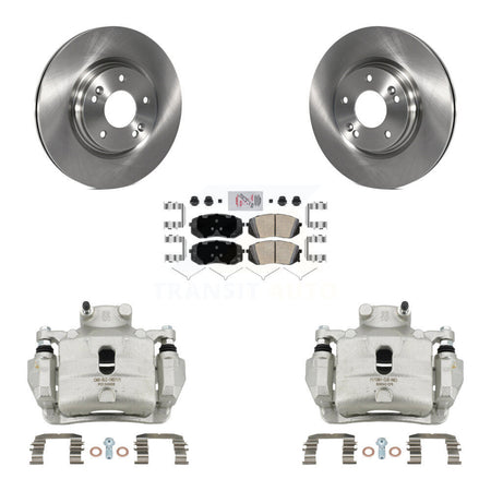 Front Brake Caliper Rotor & Ceramic Pad Kit For Hyundai Sonata 2.4L/2.0L with GAS engine KC8-100432N