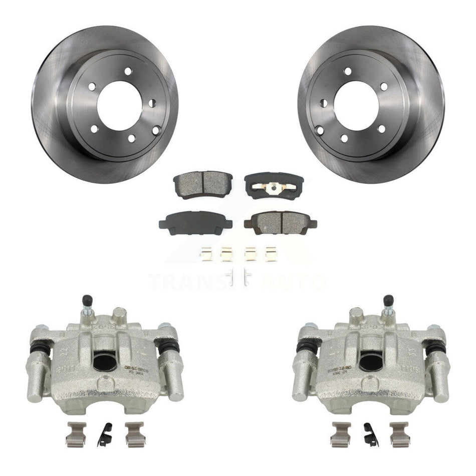 Rear Disc Brake Caliper Rotors And Semi-Metallic Pads Kit For Jeep Dodge Patriot Chrysler Compass Avenger 200 Caliber Sebring Mitsubishi Lancer KC8-100435S