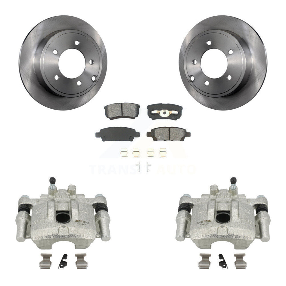 Rear Disc Brake Caliper Rotors And Semi-Metallic Pads Kit For Jeep Dodge Patriot Chrysler Compass Avenger 200 Caliber Sebring Mitsubishi Lancer KC8-100435S