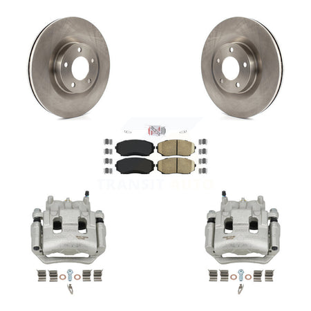 Front Disc Brake Caliper Rotors And Ceramic Pads Kit For Ford Edge Lincoln MKX KC8-100436N