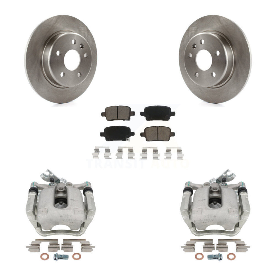 Rear Disc Brake Caliper Rotors And Ceramic Pads Kit For Chevrolet Cruze KC8-100438C
